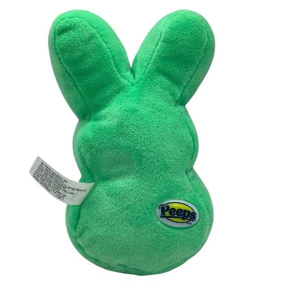 Easter Peeps Green Glasses Bunny Plush Toy 6" Ages 3+ By Just Born Inc. 2021 - Picture 2 of 5